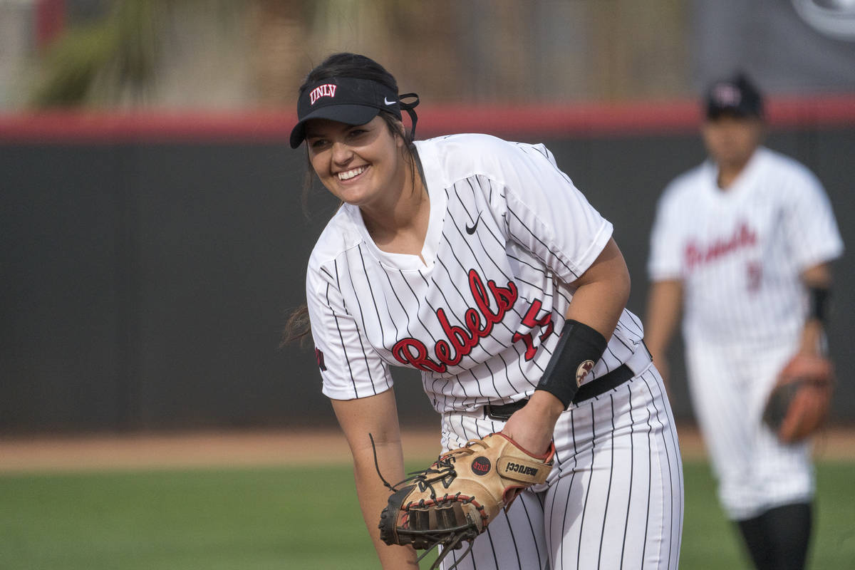 UNLV softball player Mia Trejo was batting .342 with 21 RBIs when the season ended because of t ...