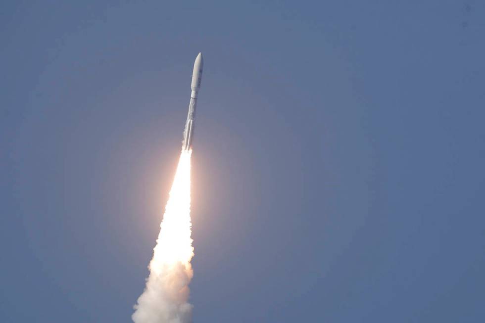 A United Launch Alliance Atlas V rocket lifts off from launch complex 41 at the Cape Canaveral ...