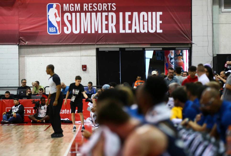 The Vegas Summer League continues in the Cox Pavilion in Las Vegas on Wednesday, July 10, 2019. ...