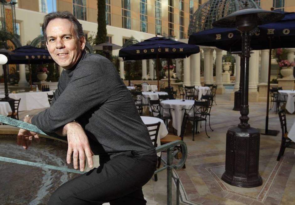 Chef Thomas Keller poses for a portrait at Bouchon in the Venetian in Las Vegas Thursday, Jan. ...