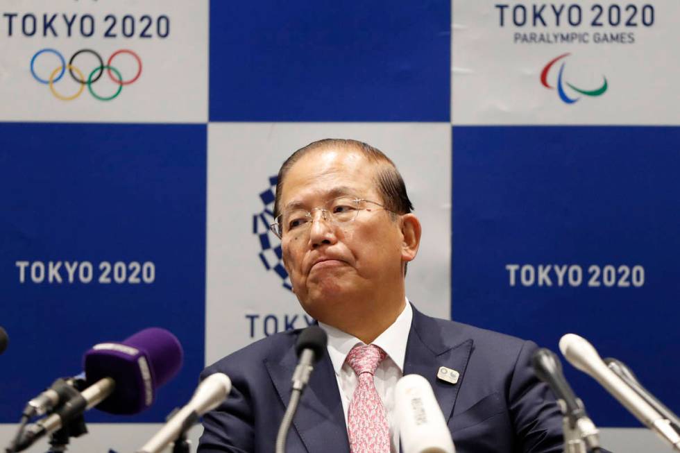 Tokyo 2020 Organizing Committee CEO Toshiro Muto attends a news conference after a Tokyo 2020 E ...