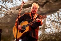 FILE - This June 15, 2019 file photo shows John Prine performing at the Bonnaroo Music and Arts ...