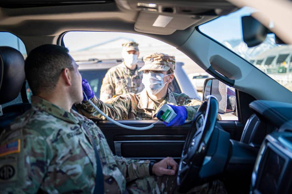 Staff Sgt. Jennifer Nunes, a health care specialist assigned to the Northern Nevada Medical Det ...