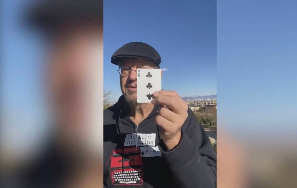 Penn Jillette opens "The Ambitious Card" YouTube video, co-starring Teller with a total of 25 m ...