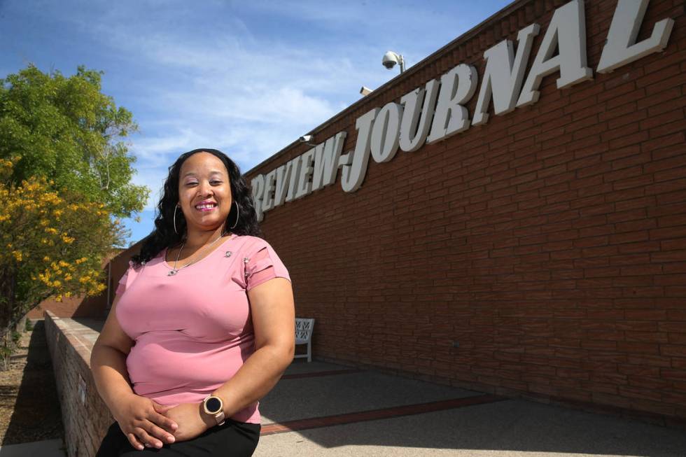 Cherisse Johnson, customer service and retention manager at the Las Vegas Review-Journal, was n ...