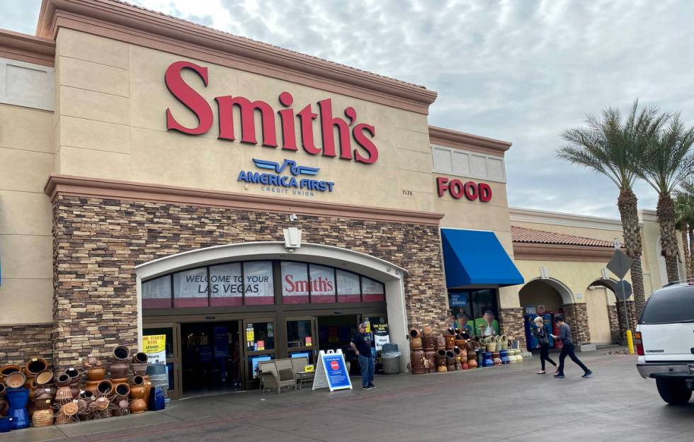 Smith's Food and Drug at 7130 N. Durango Drive in Las Vegas Monday, April 6, 2020. (K.M. Cannon ...