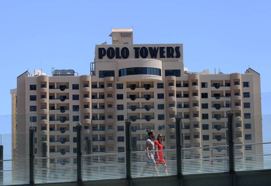 The exterior of Polo Towers at 3745 S. Las Vegas Blvd. photographed on Wednesday, May 9, 2018, ...