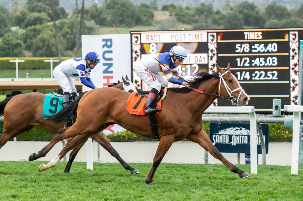 In a photo provided by Benoit Photo, Nick Alexander's Lieutenant Dan and jockey Drayden Van Dyk ...