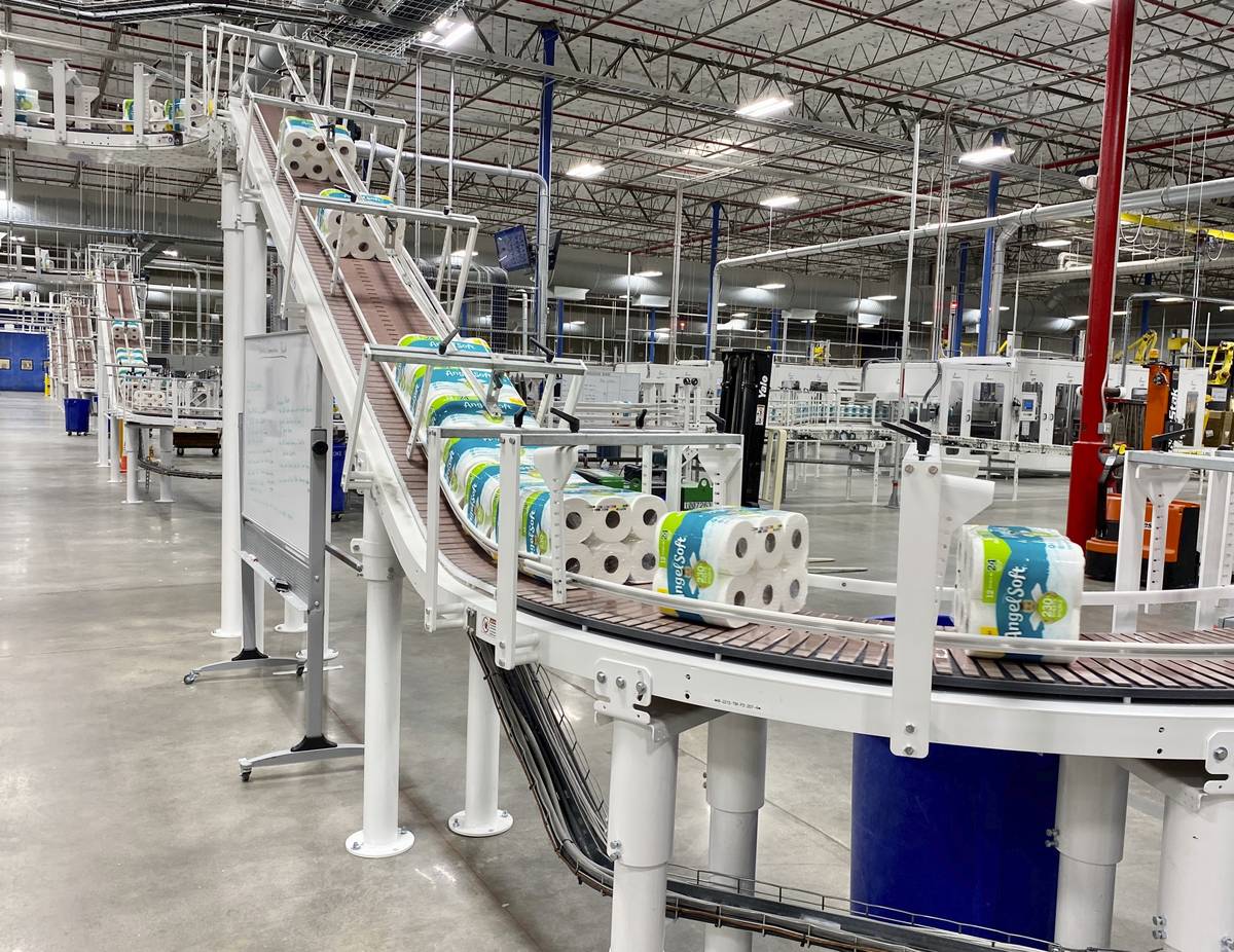 The production line at the Georgia-Pacific plant in Atlanta. NCSolutions, a data and consulting ...