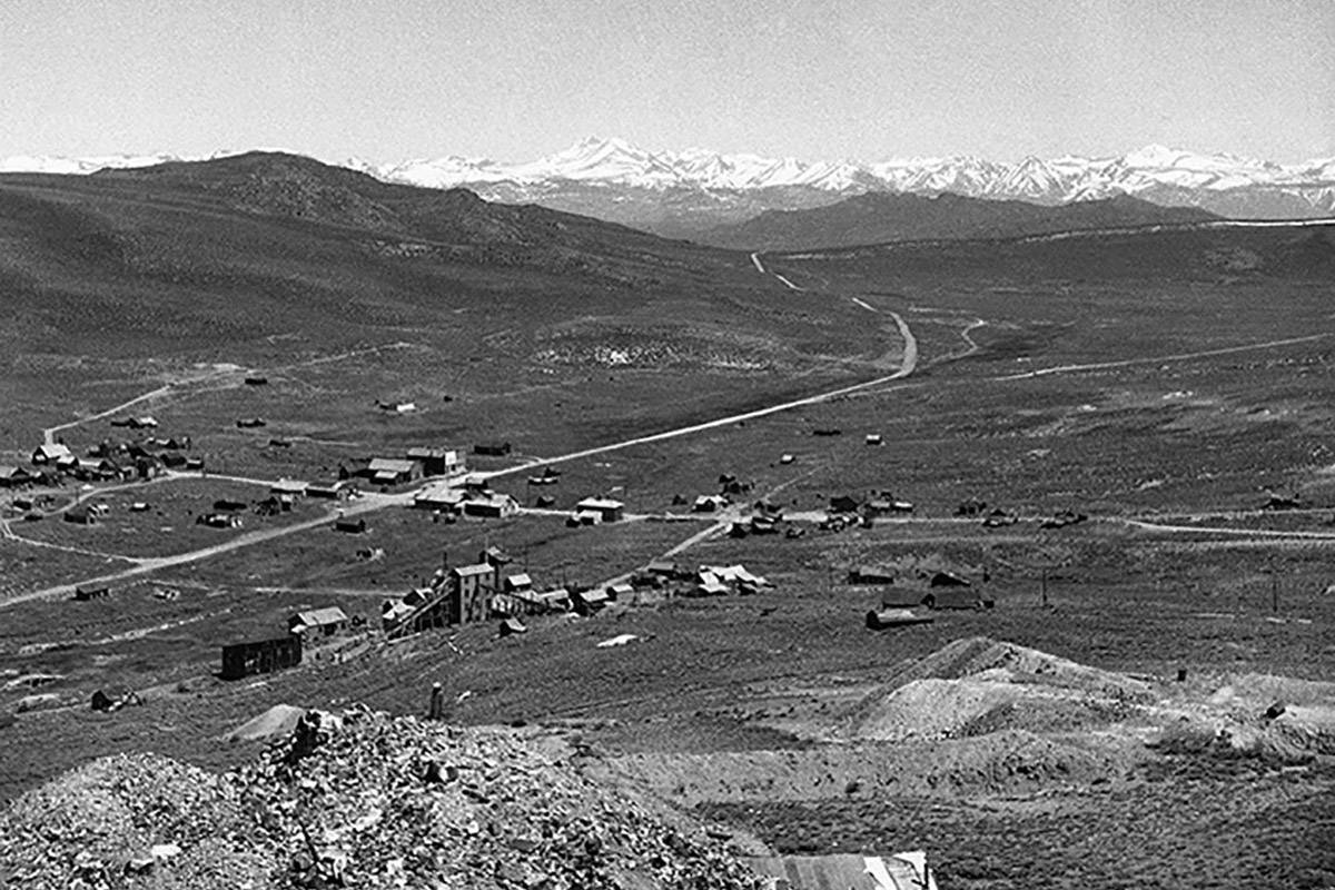 This June 25, 1959 file photo shows a view of Bodie, Calif., from the top of Standard Hill. Loc ...