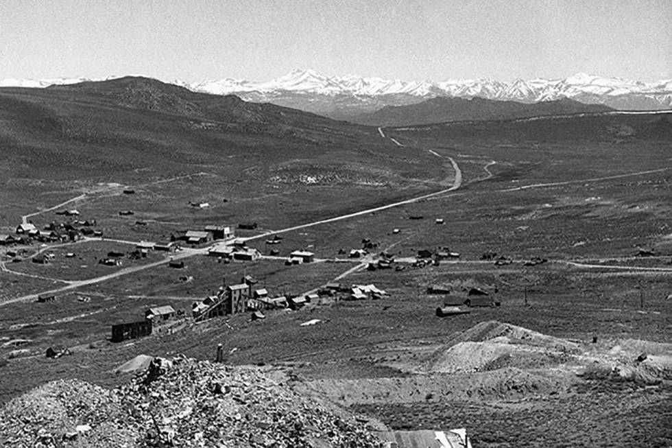 This June 25, 1959 file photo shows a view of Bodie, Calif., from the top of Standard Hill. Loc ...