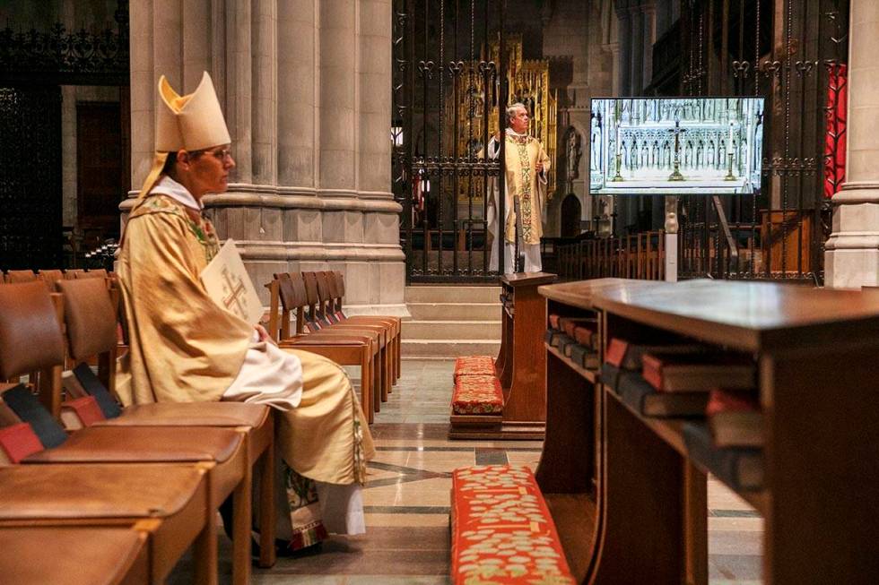 Rt. Rev. Mariann Edgar Budde, at left, Bishop of the Episcopal Diocese of Washington, and Very ...