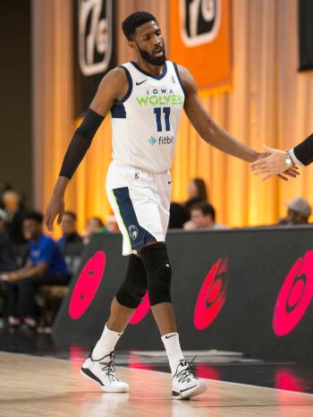 Iowa Wolves center Hakim Warrick (11) comes off the court during the first half of an NBA G Lea ...