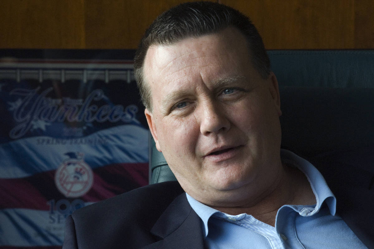 FILE - In this Jan. 24, 2008, file photo, New York Yankees general partner Hank Steinbrenner si ...