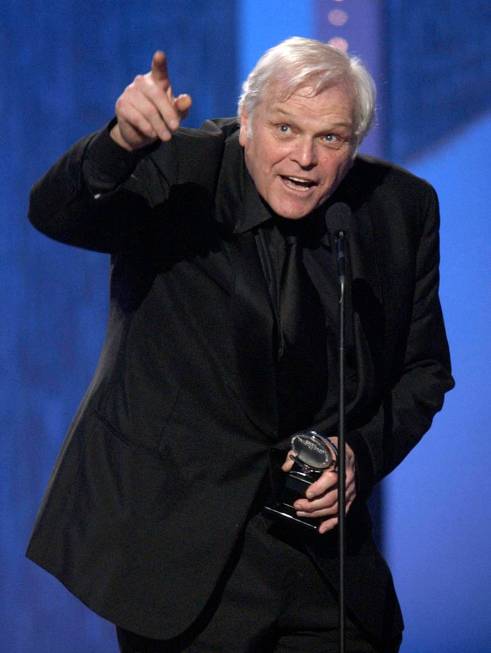 Actor Brian Dennehy accepts the Tony Award for best actor in a play for "Long Day's Journey int ...