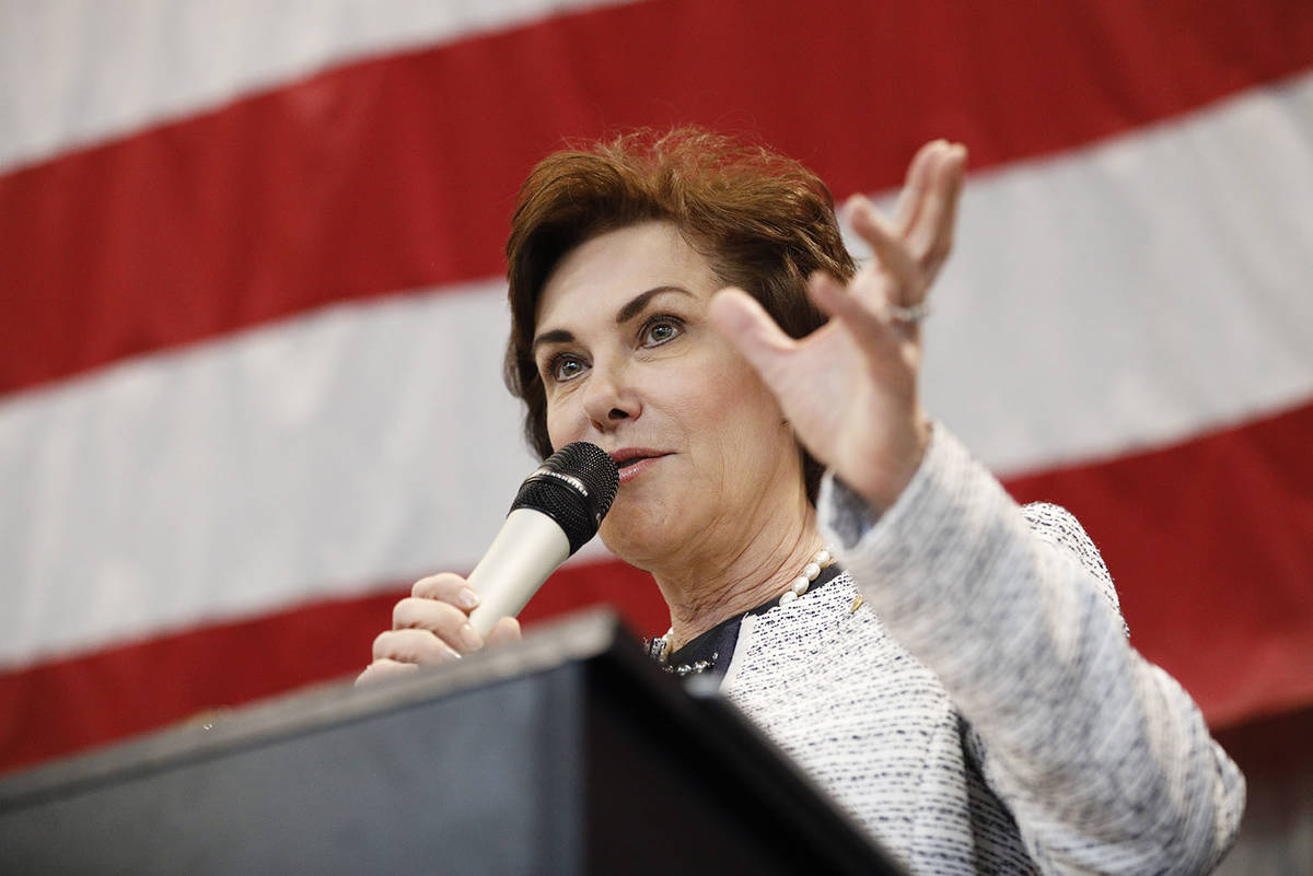 Sen. Jacky Rosen, D-Nev., speaks at the Battle Born Progress Progressive Summit, Saturday, Jan. ...