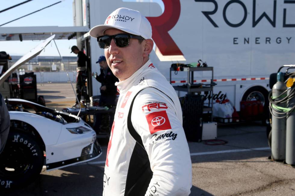 Las Vegas native and reigning NASCAR Cup Series champion Kyle Busch prepares for a practice run ...