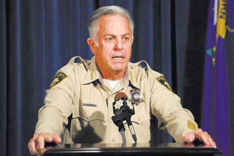 Sheriff Joe Lombardo, seen in 2018. (Michael Quine / Las Vegas Review-Journal)
