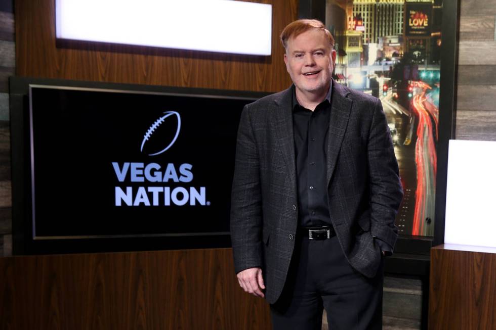 Vegas Nation team member Ed Graney in the Las Vegas Review-Journal TV studio in Las Vegas Tuesd ...