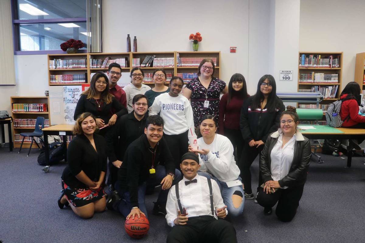 Jamie Tadrzynski's senior students pictured in December. "I've had those seniors for 2 years in ...