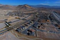 Aerial photo of the Reverence community by Pulte Homes in Summerlin, Nevada on Tuesday, Februar ...