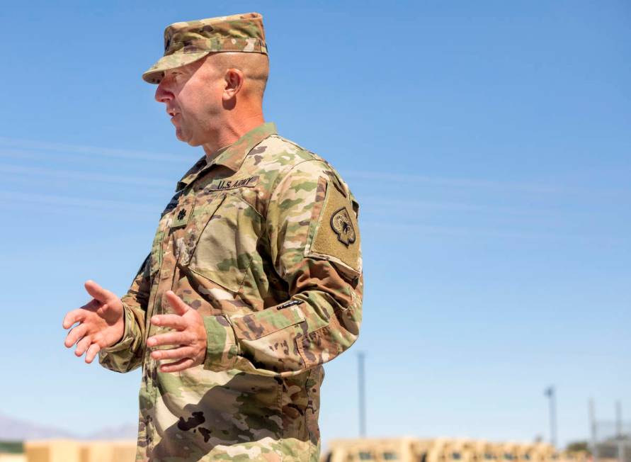 Lt. Col. Charles Dickinson of the 17th Sustainment Brigade discusses the mission of delivering ...