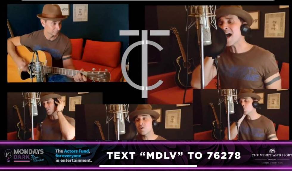 Travis Cloer is shown during the Mondays Dark Live Stream Telethon on Monday, April 27, 2020. ( ...