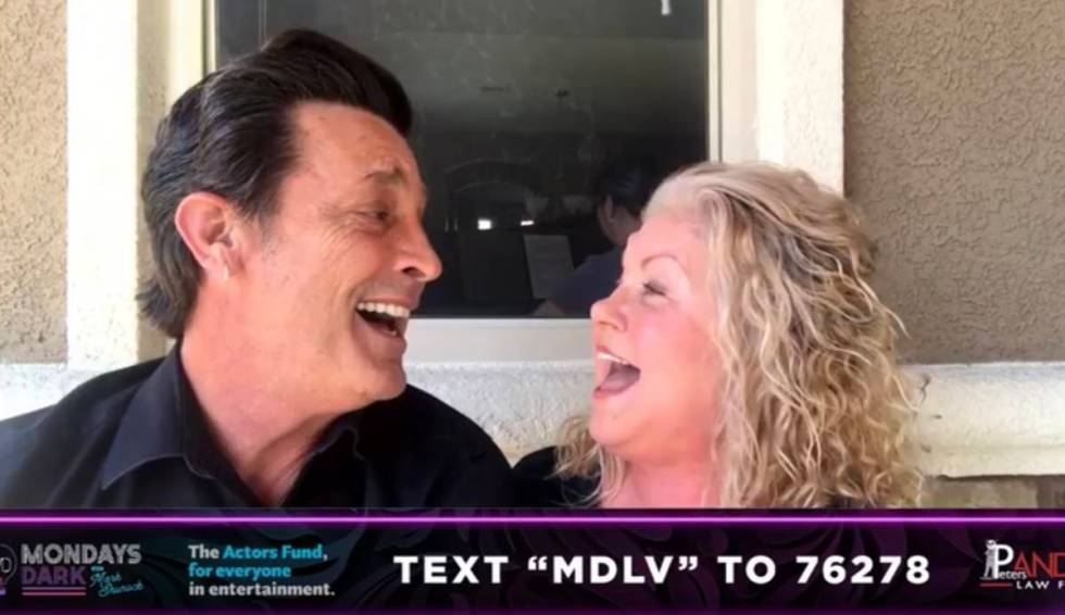 Bob Torti and DeeLee Lively-Torti are shown during the Mondays Dark Live Stream Telethon on Mon ...