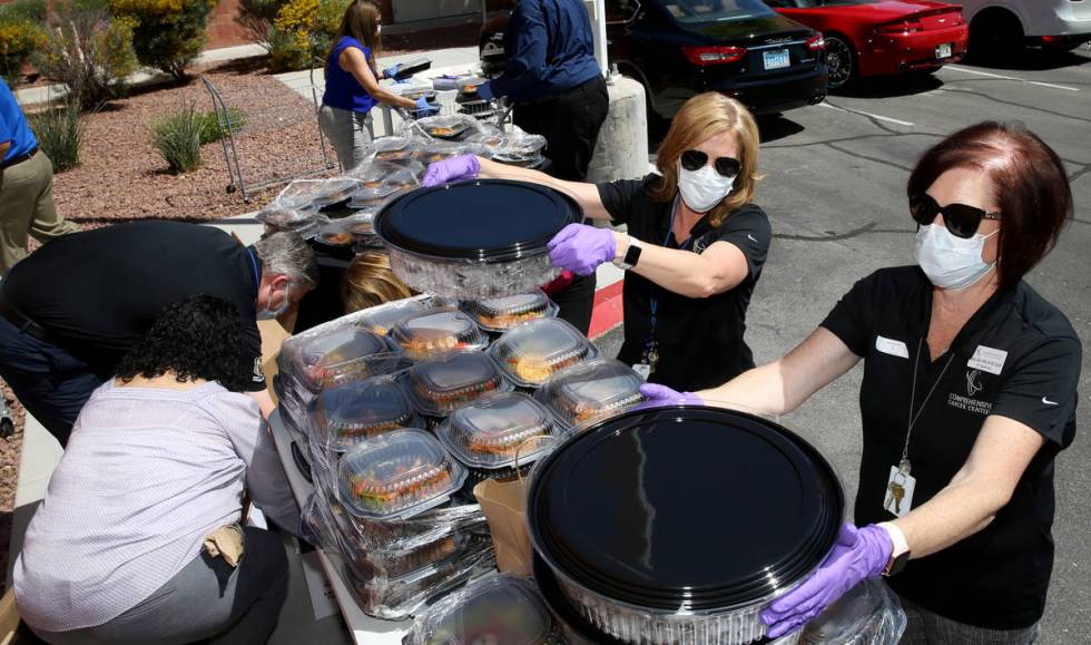 Comprehensive Cancer Centers of Nevada staff members, including Shelley Miles, nurse practition ...