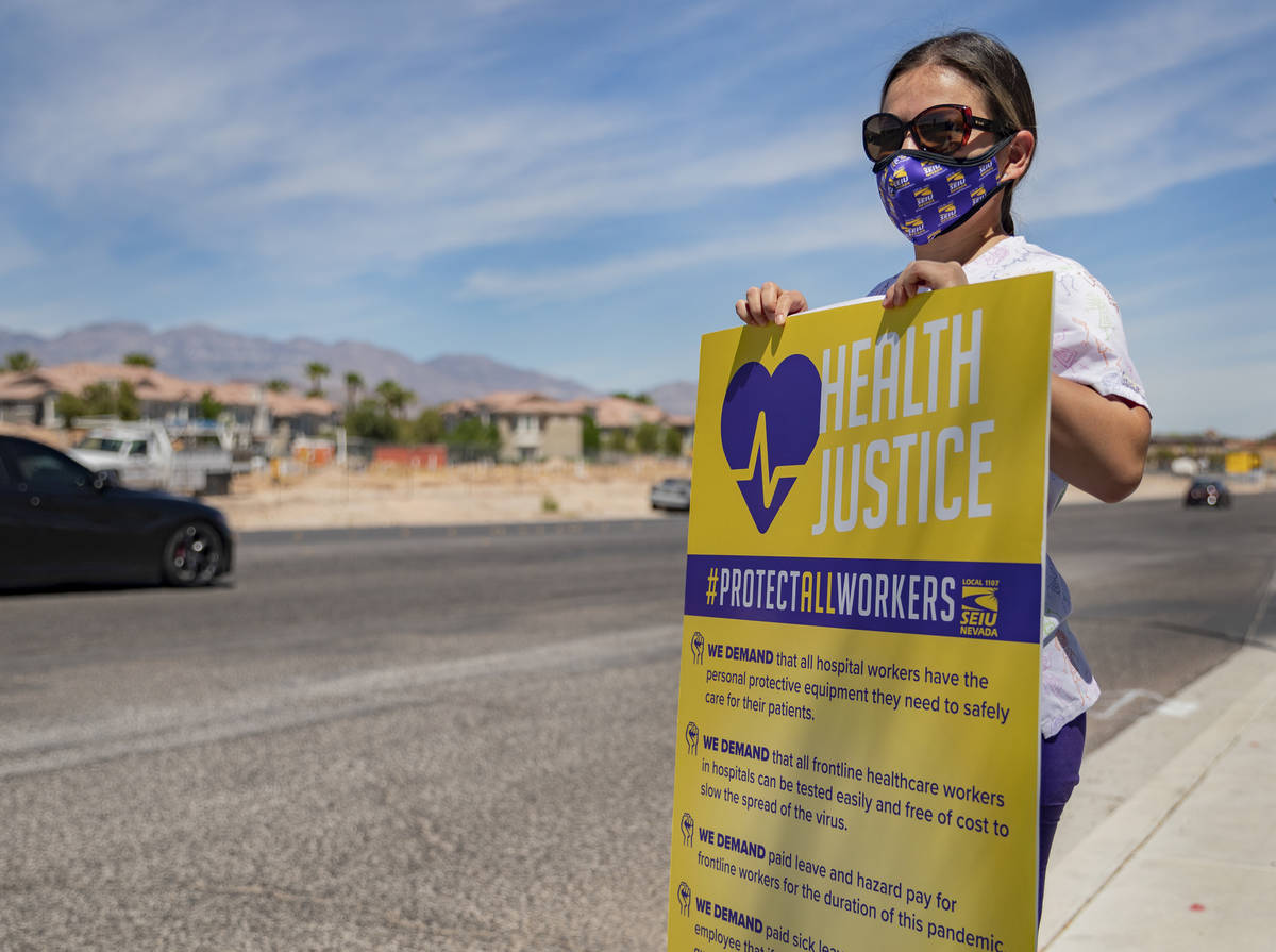 Yarleny, a Local SEIU 1107 members, honors other frontline health care workers and list demands ...