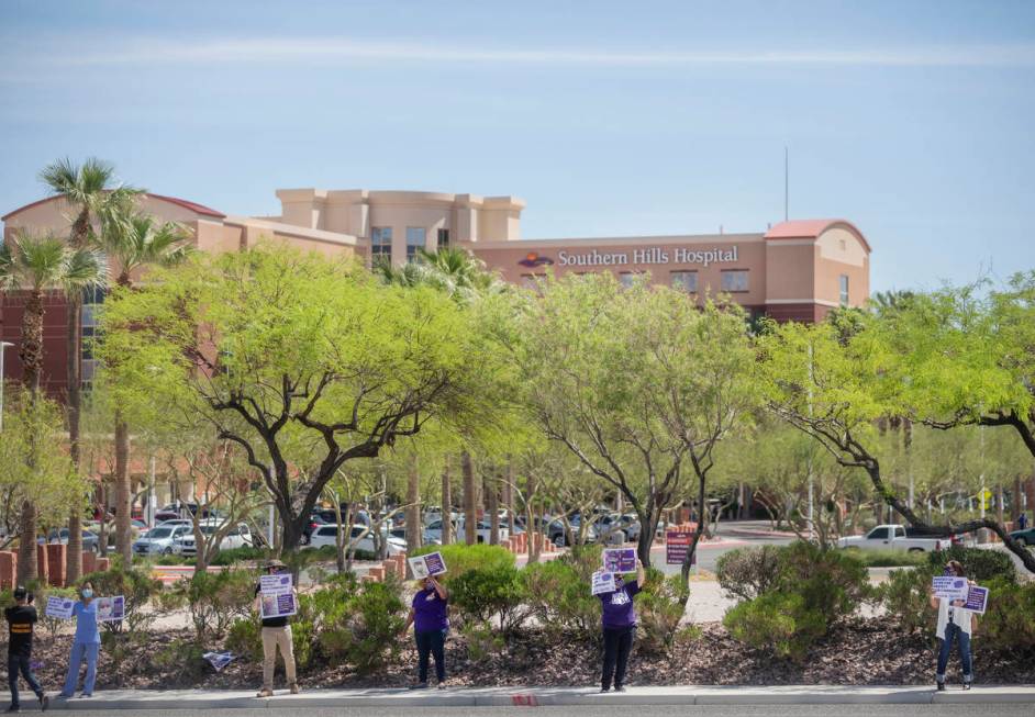 Local SEIU 1107 members honor other frontline health care workers and list demands for more pro ...