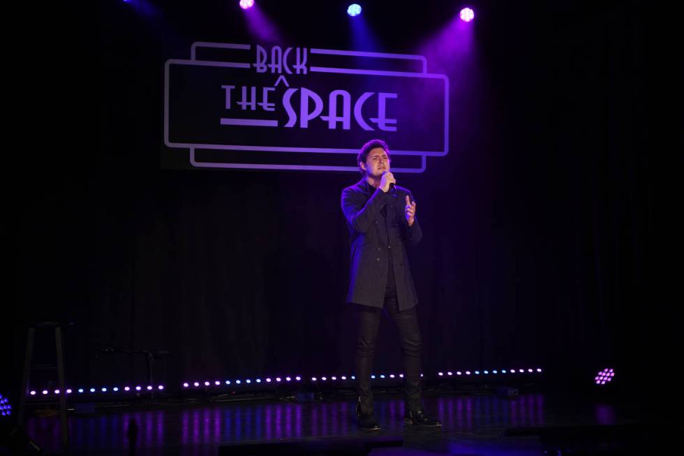 Daniel Emmet performs at the Mondays Dark Live Stream Telethon for the Actors Fund of Las Vegas ...