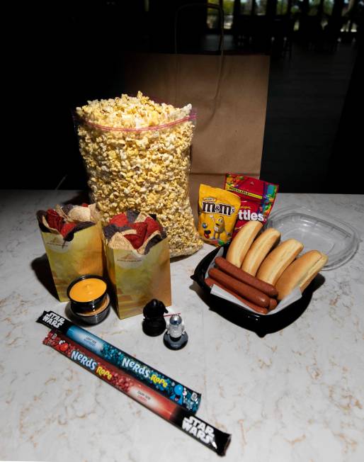 Movie popcorn and snacks are available for curbside pickup at Maya Cinemas on Friday, May 1, 20 ...