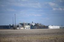 An April 18, 2020, file photo, shows the JBS USA Pork Plant in Worthington, Minn. Officials est ...