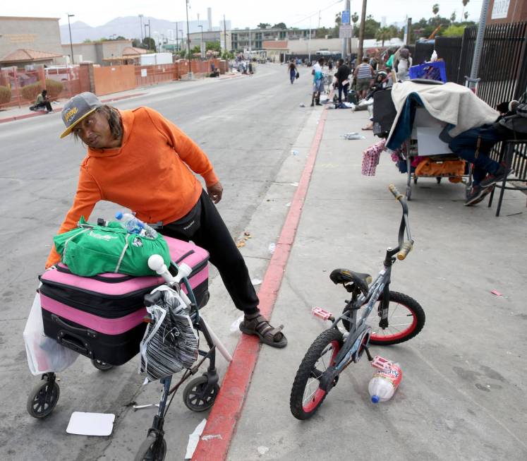 Julio Gonzalez, 52, on Foremaster Lane between Las Vegas Boulevard and Main Street in downtown ...