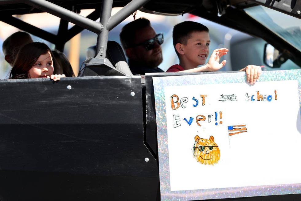 Legacy Traditional School Southwest second grader Diesel Gillihan and his sister kindergartner ...