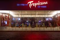 Tropicana is closed amid coronavirus nonessential business closures on Thursday, April 9, 2020, ...