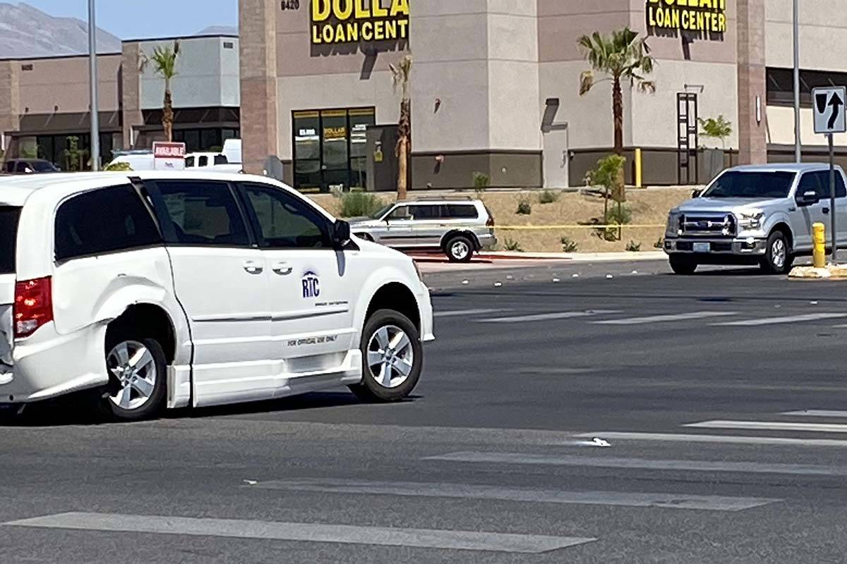 One person was died after a crash at Russell and Fort Apache roads on Thursday, May 7, 2020. (G ...