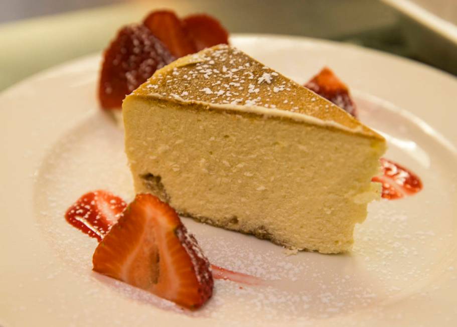 Cheese cake is a fine dessert after a Mother's Day meal at D'Agostino's Trattoria on Sunday, Ma ...