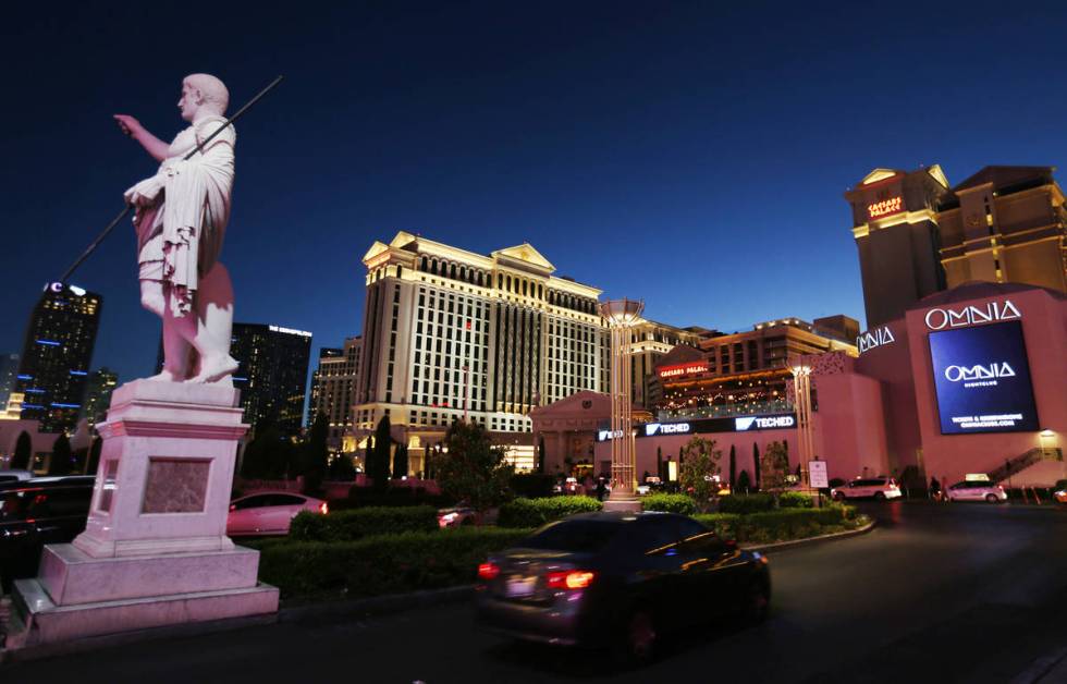 Caesars Palace on the Strip Thursday, Oct. 4, 2018. K.M. Cannon Las Vegas Review-Journal @KMCan ...