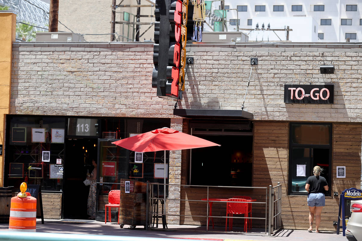 Nacho Daddy on 4th Street in downtown Las Vegas Tuesday, May 12, 2020. (K.M. Cannon/Las Vegas R ...