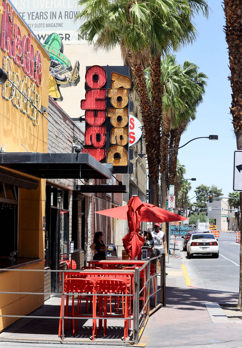 Nacho Daddy on 4th Street in downtown Las Vegas Tuesday, May 12, 2020. (K.M. Cannon/Las Vegas R ...