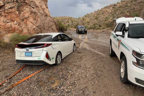 First responders at Lake Mead National Recreation Area rescued 12 people, including a 3-year-ol ...