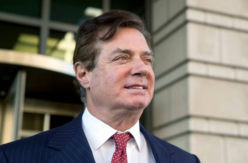 FILE - In this Nov. 2, 2017, file photo, Paul Manafort, President Donald Trump's former campaig ...