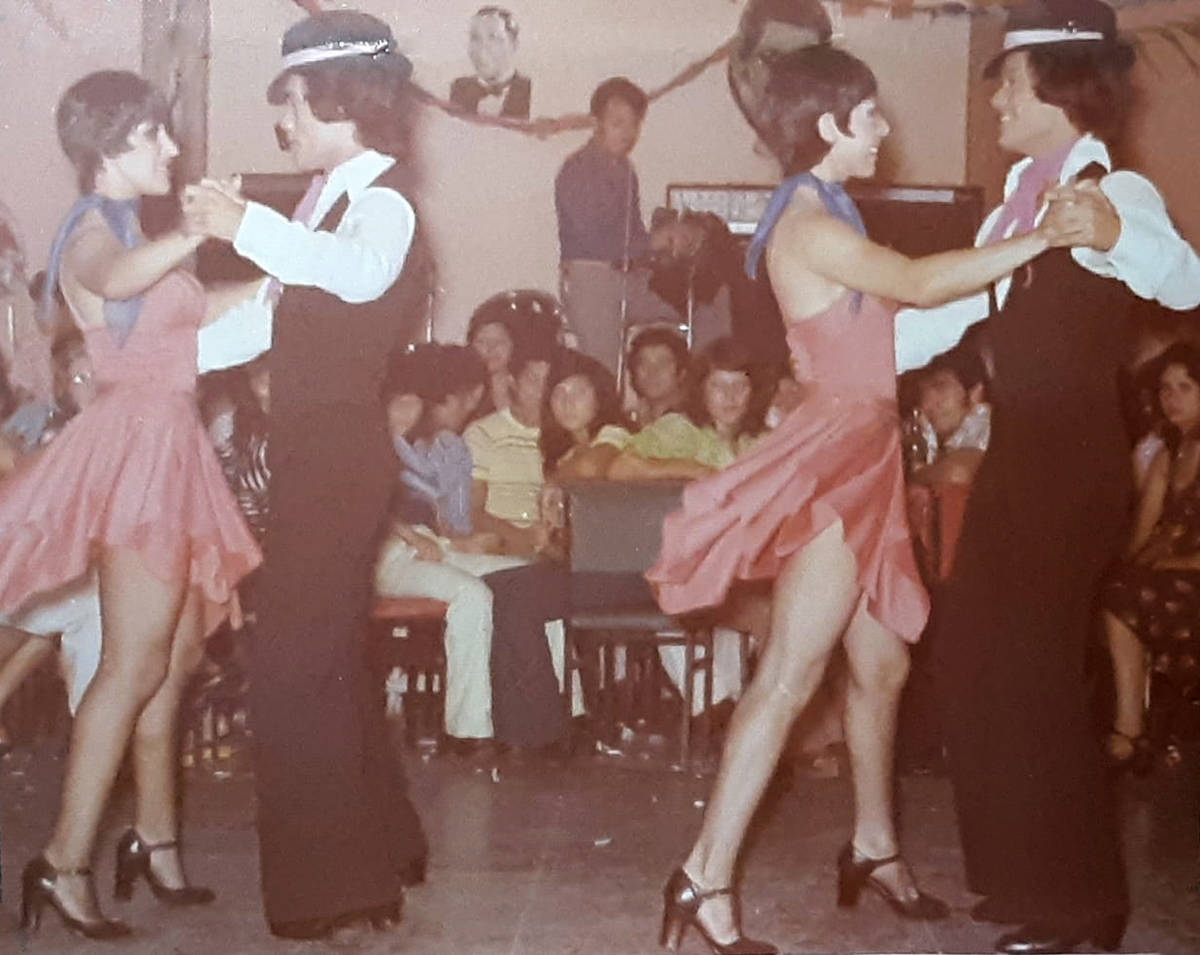 Luis A. Frias dancing the tango alongside his identical twin brother. His family is not sure wh ...
