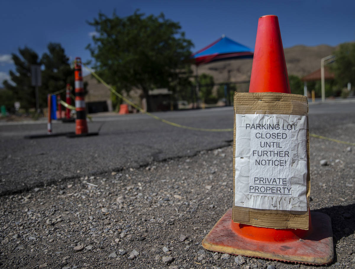 Blue Diamond Park remains closed after recent complaints were filed about the behavior of out-o ...