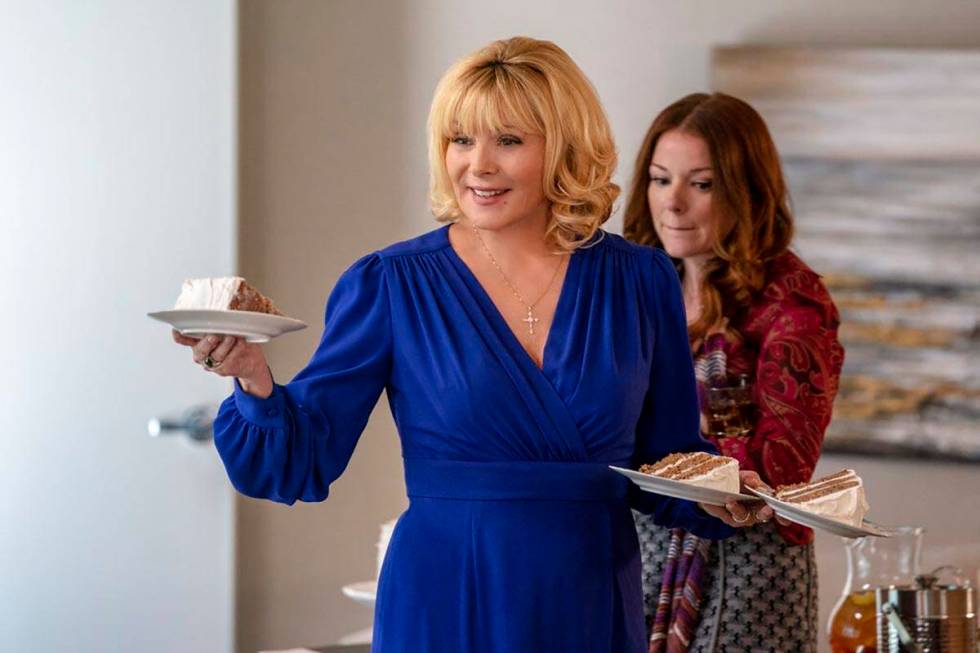 An image released by FOX shows Kim Cattrall, left, and Aubrey Dollar in a scene from "Filthy Ri ...