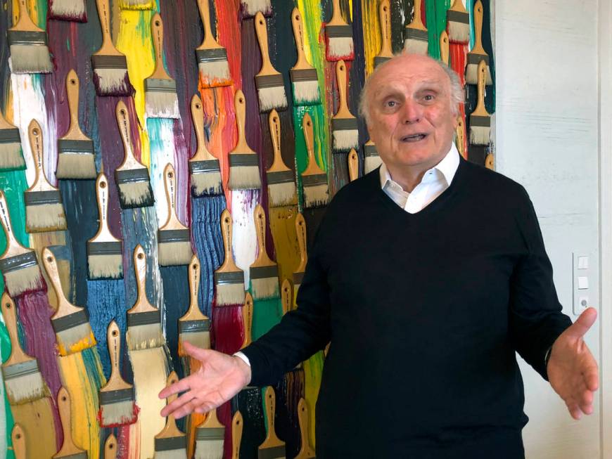 In this photo taken on Monday, March 2, 2020, billionaire art dealer David Nahmad poses in fron ...