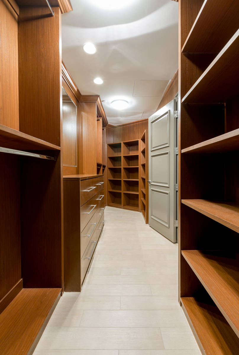 The master suite features a large closet. (The Ivan Sher Group)