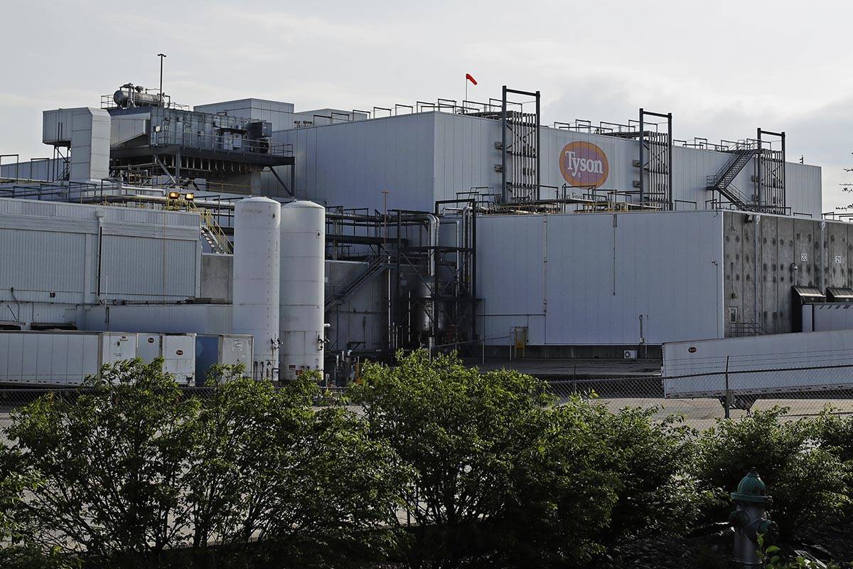 A Tyson Fresh Meats plant in Emporia, Kan., April 27, 2020. Federal recommendations meant to ke ...